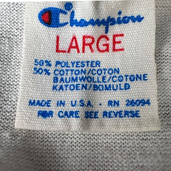 Vintage Champion Shoo Shoo Baby T-Shirt Mens Large 80s WW2 Airplane Ringer USA - Picture 5 of 8